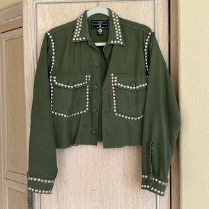 American Vintage Green Studded Jacket